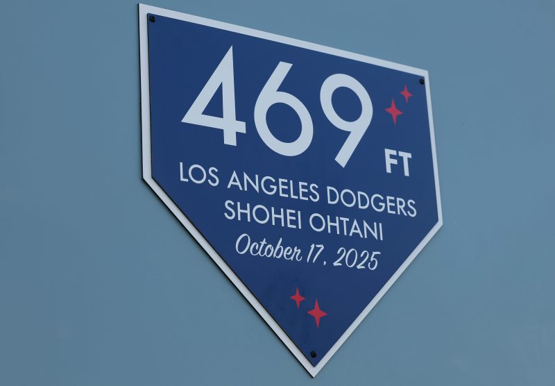 Dodger Stadium put up a plaque for a Shohei Ohtani home run. Here’s why.