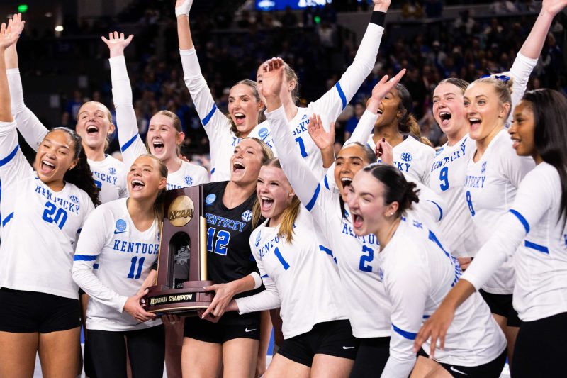 Who will win the volleyball national championship with Nebraska out?