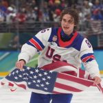 Team USA’s Jack Hughes lost two front teeth, then scored winning goal