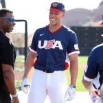 Aaron Judge overcome with emotion putting on Team USA jersey
